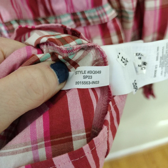 IT HAS POCKETS! J. Crew plaid mini dress with ruffle trim size 4 - Picture 7 of 10